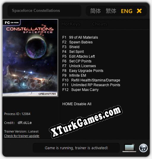 Spaceforce Constellations: Trainer +12 [v1.5]