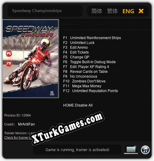 Speedway Championships: Trainer’ı (V1.0.33)