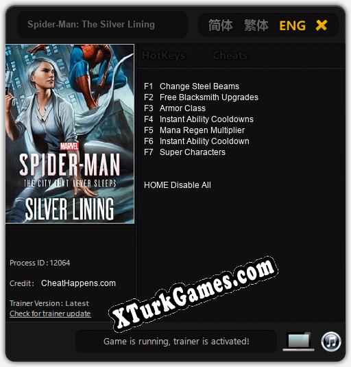 Spider-Man: The Silver Lining: Trainer’ı (V1.0.19)
