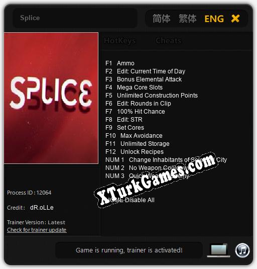 Splice: Cheats, Trainer +15 [dR.oLLe]