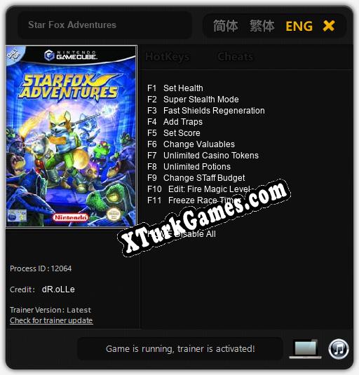 Star Fox Adventures: Trainer’ı (V1.0.74)