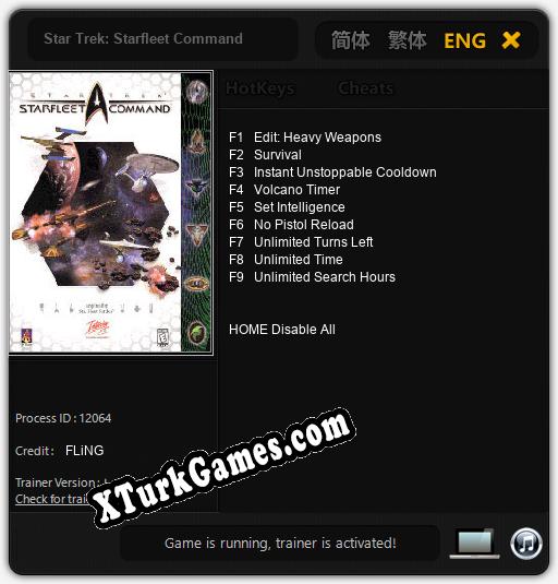 İçin Trainer’ı Çıktı Star Trek: Starfleet Command [v1.0.7]