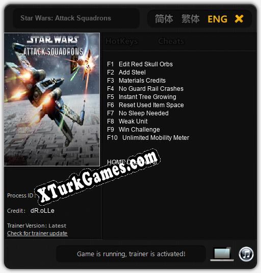 Star Wars: Attack Squadrons: Trainer +10 [v1.9]