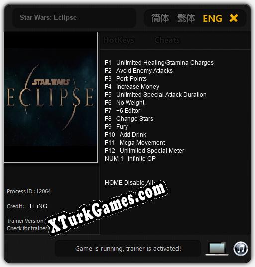 Star Wars: Eclipse: Trainer +13 [v1.2]