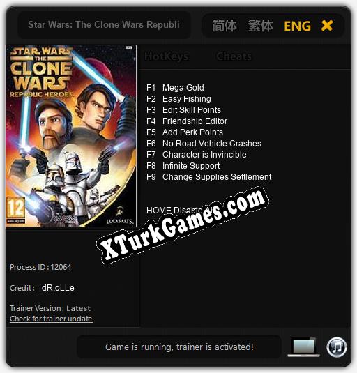 İçin Trainer’ı Çıktı Star Wars: The Clone Wars Republic Heroes [v1.0.4]