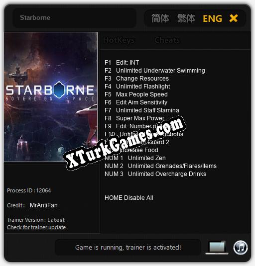 Starborne: Trainer’ı (V1.0.59)