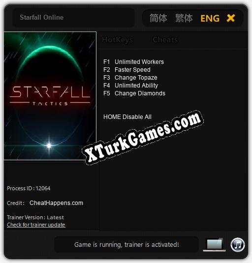 Starfall Online: Trainer’ı (V1.0.37)