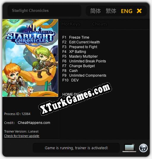 Starlight Chronicles: Cheats, Trainer +10 [CheatHappens.com]