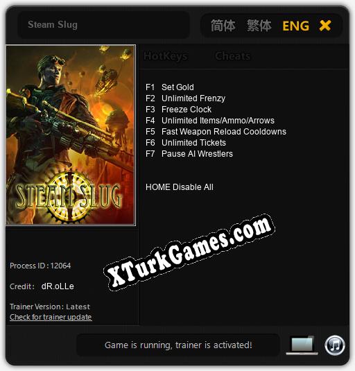 Steam Slug: Trainer +7 [v1.8]