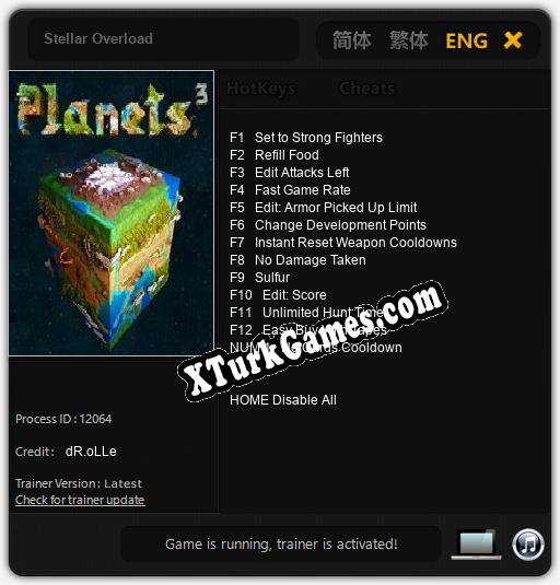 Stellar Overload: Trainer’ı (V1.0.52)