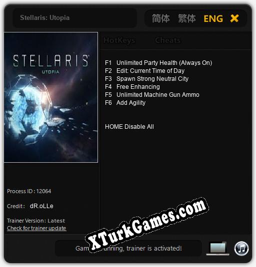 Stellaris: Utopia: Trainer +6 [v1.7]