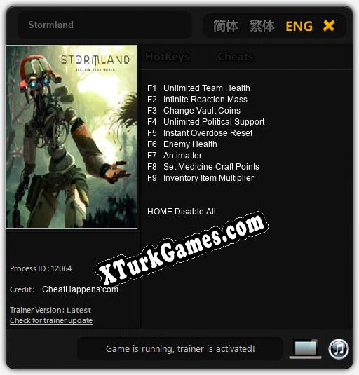 Stormland: Trainer’ı (V1.0.53)