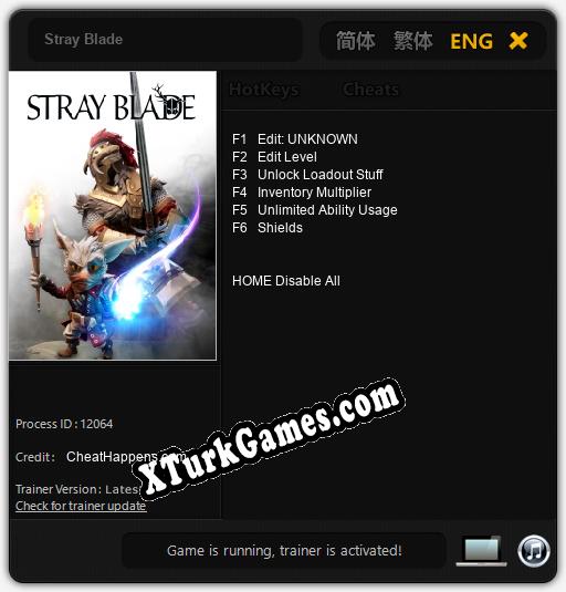 Stray Blade: Trainer’ı (V1.0.78)