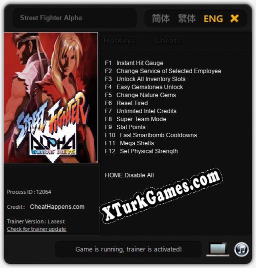 Street Fighter Alpha: Trainer’ı (V1.0.66)