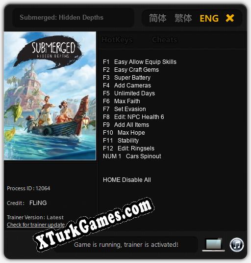 Submerged: Hidden Depths: Trainer’ı (V1.0.55)