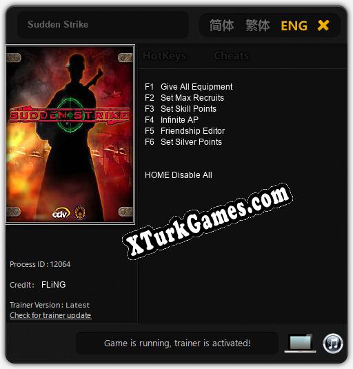 Sudden Strike: Trainer +6 [v1.9]