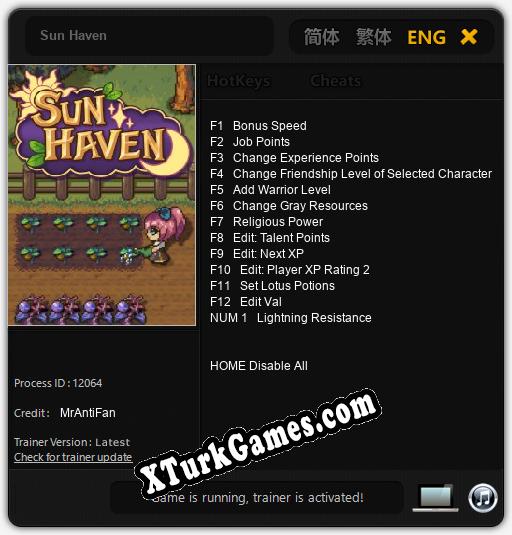 Sun Haven: Cheats, Trainer +13 [MrAntiFan]