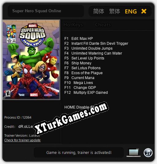 Super Hero Squad Online: Cheats, Trainer +12 [dR.oLLe]