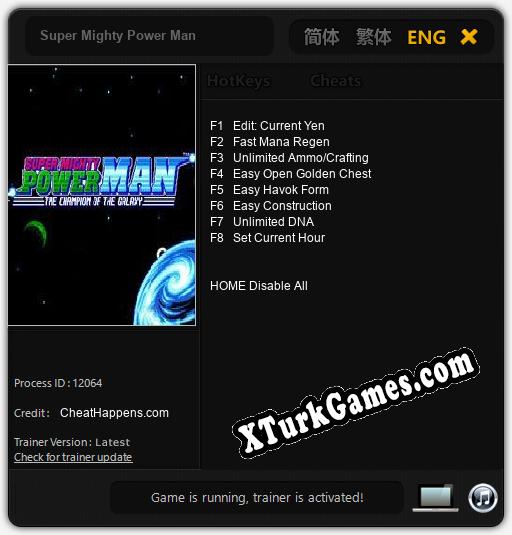 Super Mighty Power Man: Cheats, Trainer +8 [CheatHappens.com]