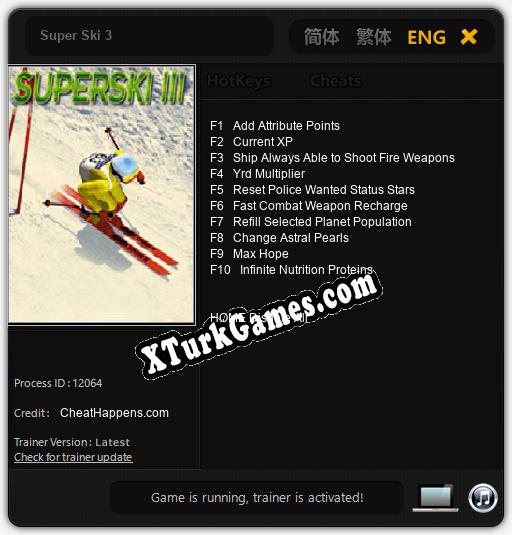 Super Ski 3: Trainer +10 [v1.5]