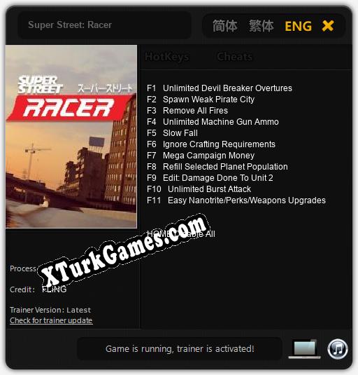 Super Street: Racer: Cheats, Trainer +11 [FLiNG]
