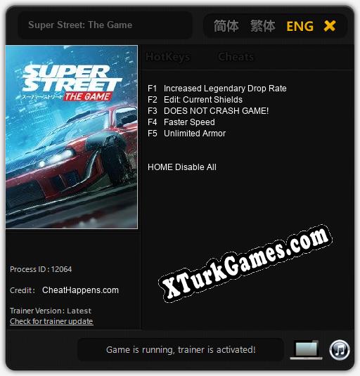 Super Street: The Game: Cheats, Trainer +5 [CheatHappens.com]