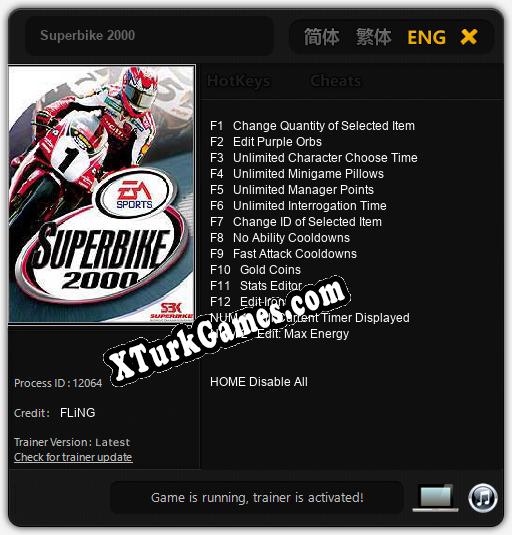 Superbike 2000: Trainer’ı (V1.0.38)