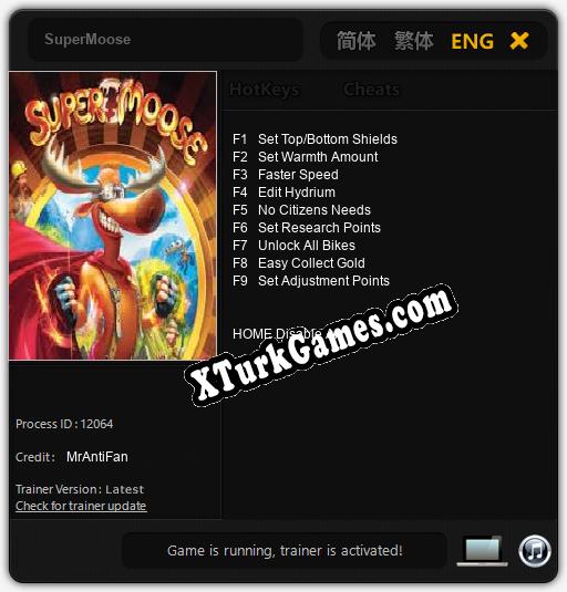 SuperMoose: Cheats, Trainer +9 [MrAntiFan]