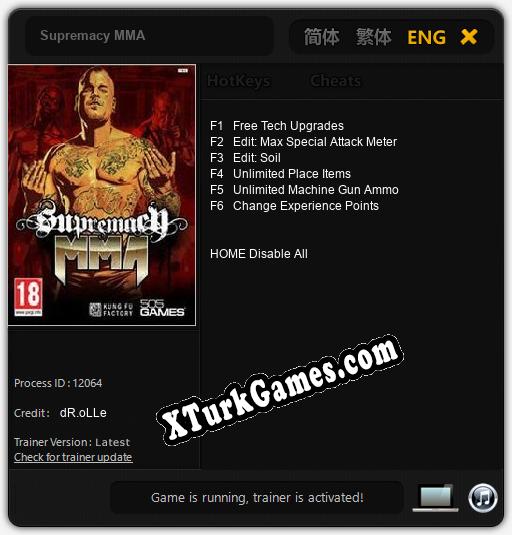 İçin Trainer’ı Çıktı Supremacy MMA [v1.0.8]