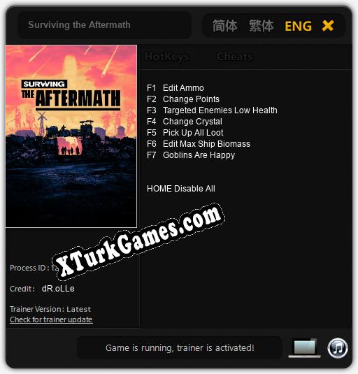 İçin Trainer’ı Çıktı Surviving the Aftermath [v1.0.5]