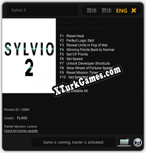 İçin Trainer’ı Çıktı Sylvio 2 [v1.0.7]