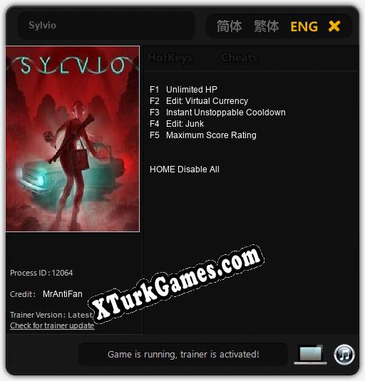 İçin Trainer’ı Çıktı Sylvio [v1.0.8]