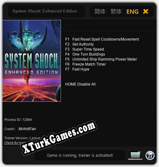 System Shock: Enhanced Edition: Cheats, Trainer +7 [MrAntiFan]