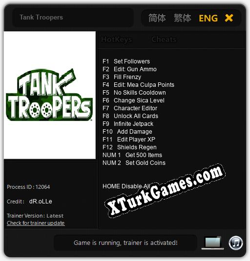 Tank Troopers: Cheats, Trainer +14 [dR.oLLe]