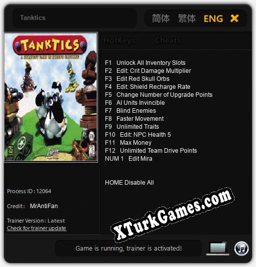 Tanktics: Trainer +13 [v1.6]