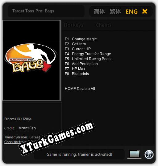 Target Toss Pro: Bags: Trainer +8 [v1.7]