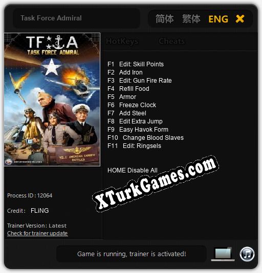 Task Force Admiral: Cheats, Trainer +11 [FLiNG]