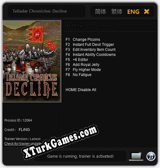 Telladar Chronicles: Decline: Cheats, Trainer +8 [FLiNG]