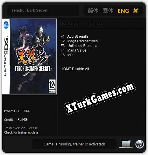İçin Trainer’ı Çıktı Tenchu: Dark Secret [v1.0.7]