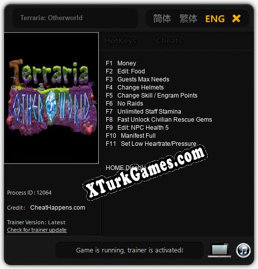 Terraria: Otherworld: Trainer’ı (V1.0.63)