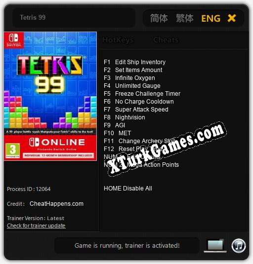 Tetris 99: Trainer +14 [v1.7]