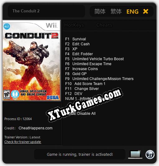 The Conduit 2: Trainer +13 [v1.7]