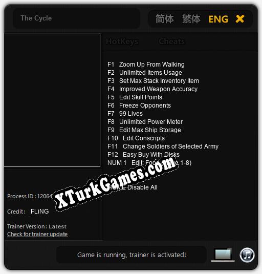 The Cycle: Trainer’ı (V1.0.94)