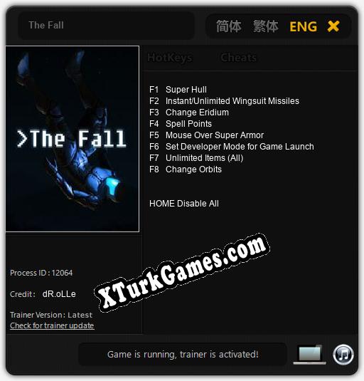 The Fall: Trainer +8 [v1.9]