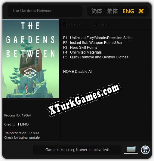 The Gardens Between: Trainer +5 [v1.6]