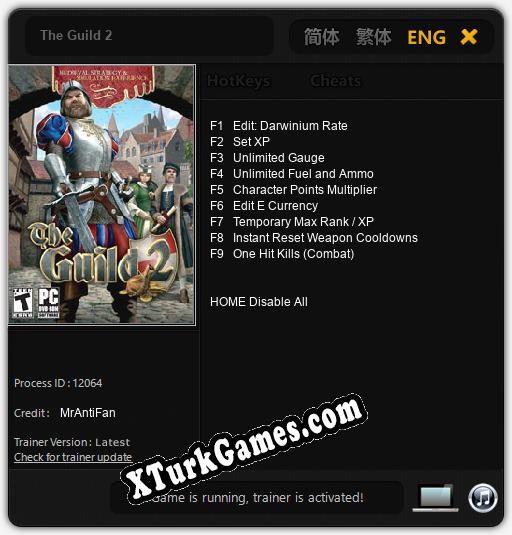 The Guild 2: Trainer’ı (V1.0.46)