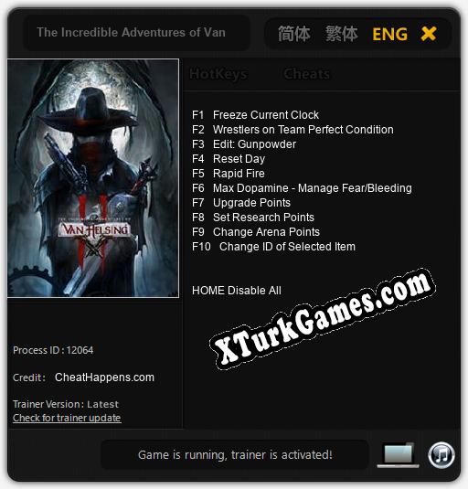 İçin Trainer’ı Çıktı The Incredible Adventures of Van Helsing II [v1.0.4]