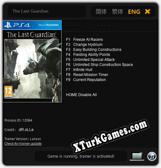 The Last Guardian: Cheats, Trainer +9 [dR.oLLe]