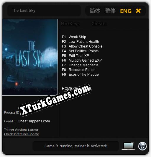 The Last Sky: Trainer’ı (V1.0.15)