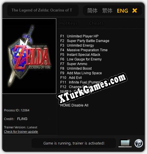 The Legend of Zelda: Ocarina of Time 3D: Trainer’ı (V1.0.7)